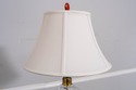 LF69106: Brass & Cut Glass Lamp with Shade