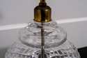 LF69106: Brass & Cut Glass Lamp with Shade