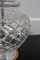 LF69106: Brass & Cut Glass Lamp with Shade