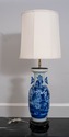 LF69108: Large Vintage Chinese Blue & White Porcel