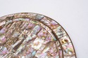 LF68813: Abalone Shell Inlay Round Brass Tray Plat