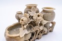 LF68815: 19th Century Chinese Carved Soapstone Urn