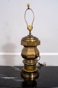 F68816: Vintage Large Heavy Metal Brass Table Lamp