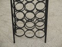 F47565EC: Black Wrought Iron Dome Top Wine Rack