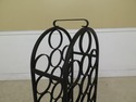 F47565EC: Black Wrought Iron Dome Top Wine Rack