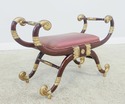 56272EC: Mahogany & Gold Gilt Neoclassical Bench