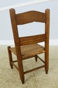 F56211EC: Antique Rush Seat Oak & Maple Childs Cha