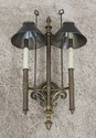 F56257EC: Pair CHAPMAN Brass Regency Style Candela