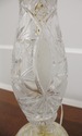 LF56252EC: Pair Cut Crystal Etched Table Lamps