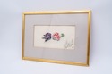 F69171: Pair of Framed Signed Watercolor Flower Pr