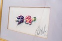 F69171: Pair of Framed Signed Watercolor Flower Pr