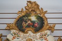 L69066: Venetian Paint Decorated Ornate Frame Mirr