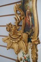 L69066: Venetian Paint Decorated Ornate Frame Mirr