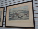F53966: Vintage Hand Painted Horse Racing Engravin