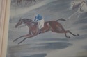 F69016: Pair Vintage Hand Painted Horse Racing Eng