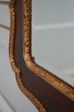 69135: Georgian Style Burl Walnut & Gold Mirror