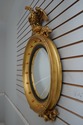 69065: Federal Style Gold Leaf Eagle Bullseye Mirr