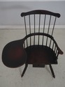L69148: DOUGLAS BOOT Bench Made Windsor Desk Armch