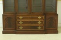 F52257EC: HICKORY 4 Door Beveled Glass Mahogany Br