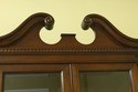 F52257EC: HICKORY 4 Door Beveled Glass Mahogany Br