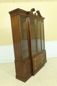 F52257EC: HICKORY 4 Door Beveled Glass Mahogany Br