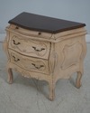 64689EC: Pair Italian Crackle Finish Commode Night