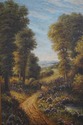 F64776EC: Framed Landscape Oil Painting On Canvas 