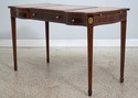 F64211: MAITLAND SMITH Leather Top Games Table
