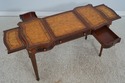 F64211: MAITLAND SMITH Leather Top Games Table