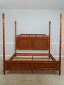 73660: LEXINGTON King Size Faux Bamboo Canopy Bed