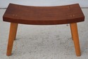 L73658: THOMAS MOSER Cherry Curved Footstool