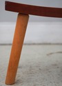 L73658: THOMAS MOSER Cherry Curved Footstool