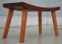 L73658: THOMAS MOSER Cherry Curved Footstool