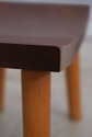 L73658: THOMAS MOSER Cherry Curved Footstool