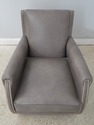 73713: Pair of STICKLEY Leather Lounge Chairs