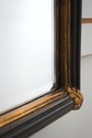 73605 LABARGE Regency Style Black & Gold Wall Mirr