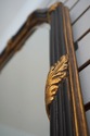 73605 LABARGE Regency Style Black & Gold Wall Mirr