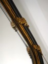 73605 LABARGE Regency Style Black & Gold Wall Mirr