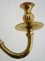 F73662: Pair of Brass Wall 2 Candle Sconces