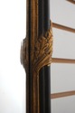 73605 LABARGE Regency Style Black & Gold Wall Mirr