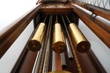 73636: RIDGEWAY Walnut 5 Tube Tall Case Grandfathe