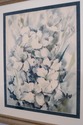 F69251: White Flowers Watercolor Painting Signed D