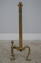 F60751EC: Pair Antique Regency Style Brass Firepla