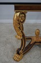 L60803EC: CHARLES POLLOCK Gold Gilt Base Glass Top