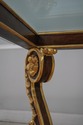 L60803EC: CHARLES POLLOCK Gold Gilt Base Glass Top