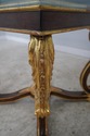 L60803EC: CHARLES POLLOCK Gold Gilt Base Glass Top