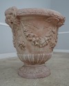 F60786EC: Pair Large Classical Terra Cotta Planter