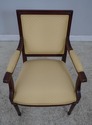 60771EC: Pair French Louis XVI Style Fauteuil Upho