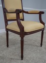 60771EC: Pair French Louis XVI Style Fauteuil Upho