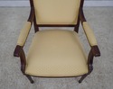 60771EC: Pair French Louis XVI Style Fauteuil Upho